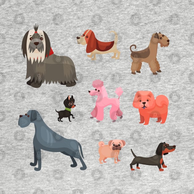 dog breed collection by Mako Design 